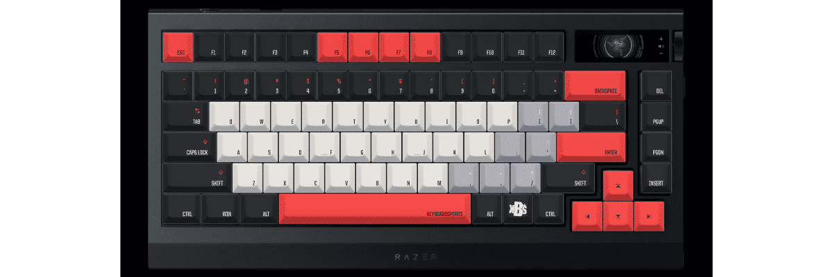 KEYBOARDSPORTS Razer BlackWidow V4 75% custom keycaps