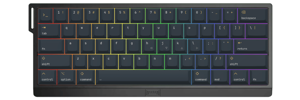 Command Wooting 60HE+ custom keycaps