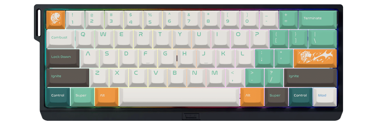 Firefly Wooting 60HE v2 custom keycaps