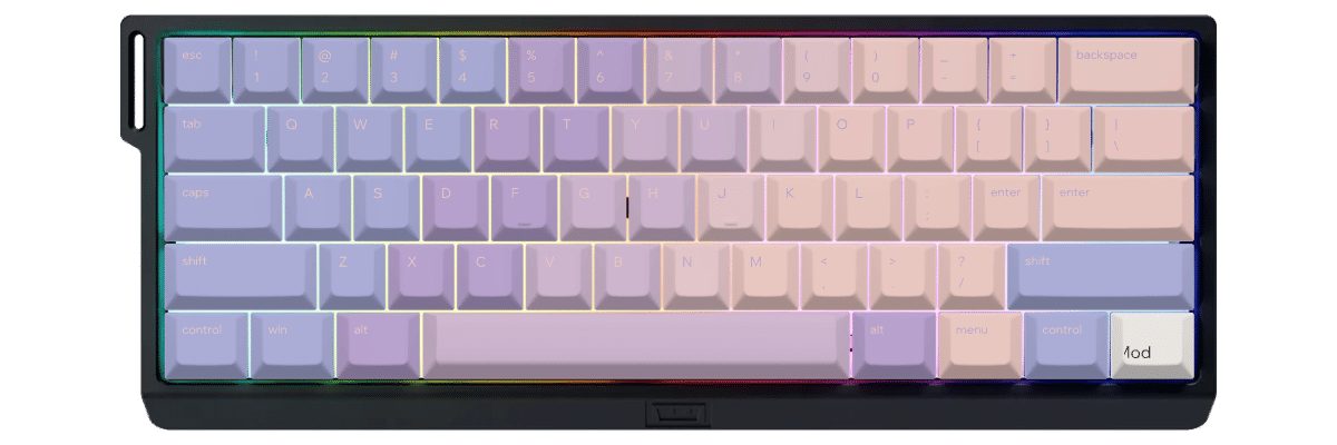 Hour of Dawn Wooting 60HE v2 custom keycaps