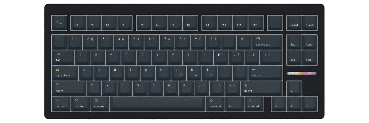 Command Wooting 80HE custom keycaps