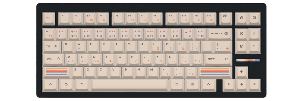 Epoch Light Wooting 80HE custom keycaps