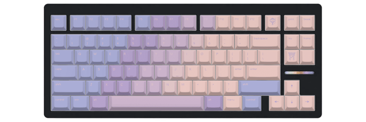 Hour of Dawn Wooting 80HE custom keycaps