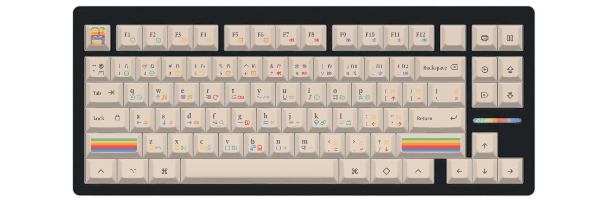 KAM 1977 Wooting 80HE custom keycaps