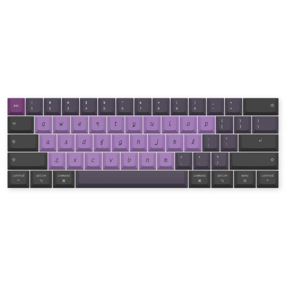 Purple Black — Victor Mono Nightshade