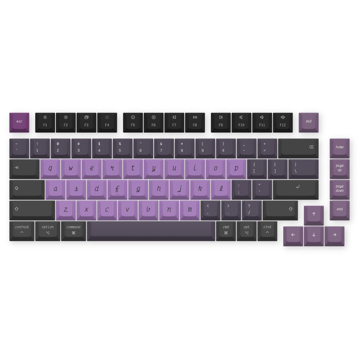 Purple Black — Victor Mono Nightshade