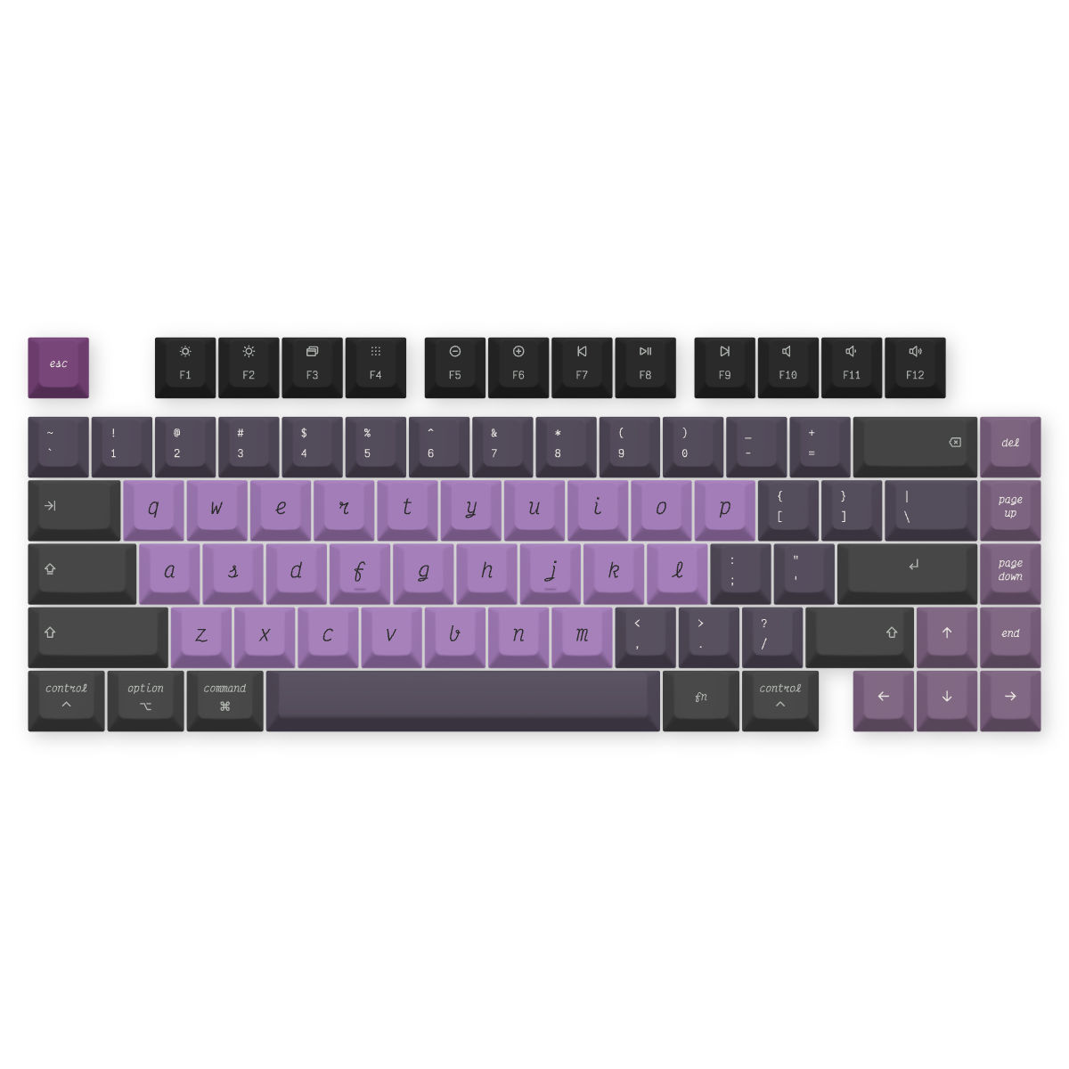 Purple Black — Victor Mono Nightshade