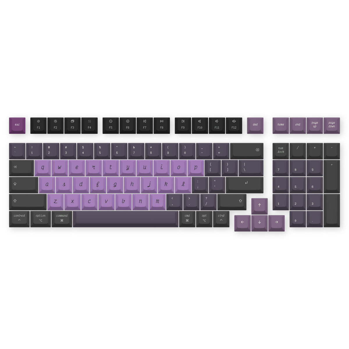 Purple Black — Victor Mono Nightshade