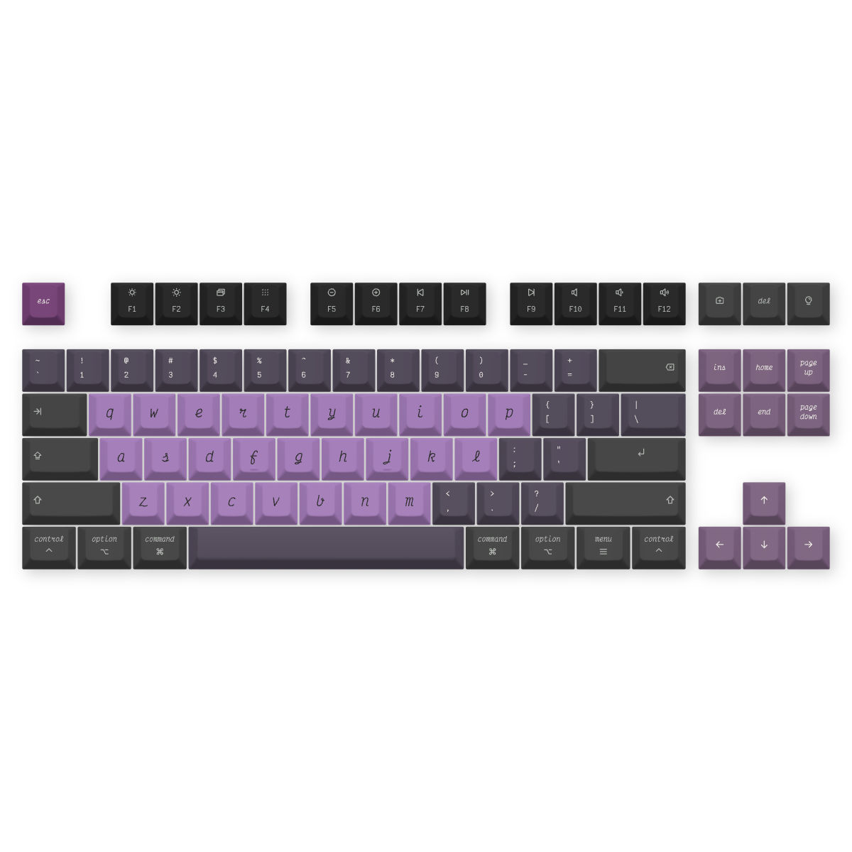 Purple Black — Victor Mono Nightshade