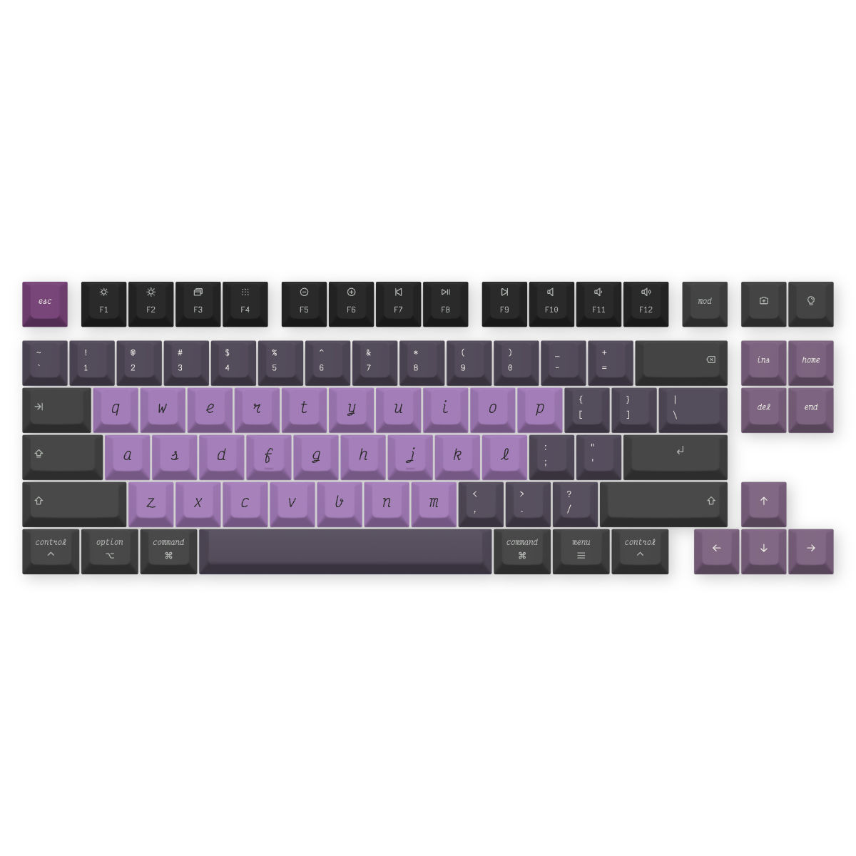 Purple Black — Victor Mono Nightshade