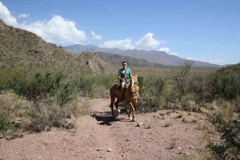 man on horseback in Argentina