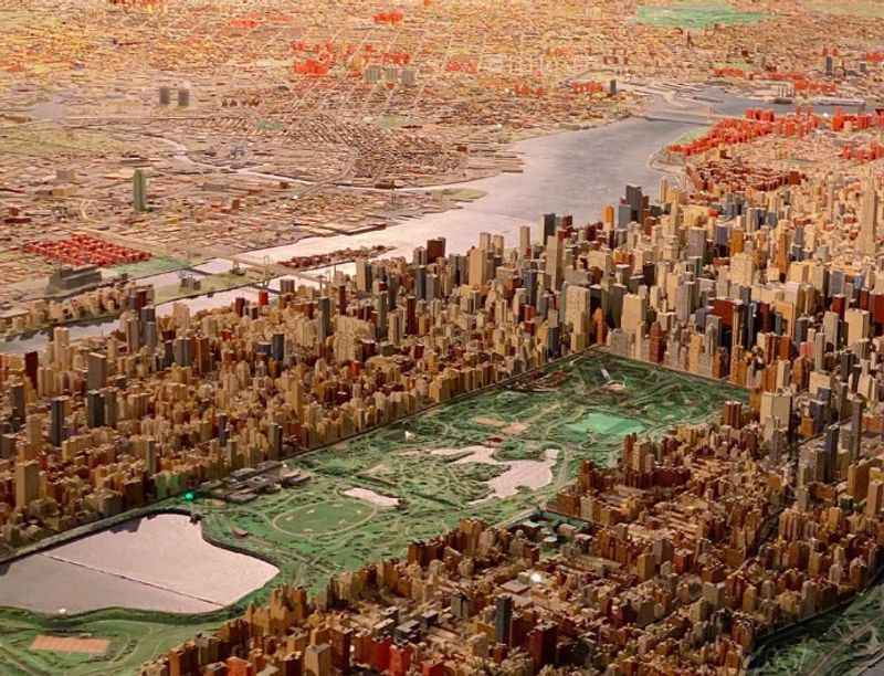 panoramic model of New York City