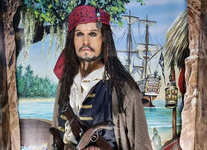 Captain Jack Sparrow's wax figure at The Wax Museum