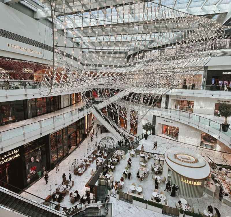 the atrium at the mall