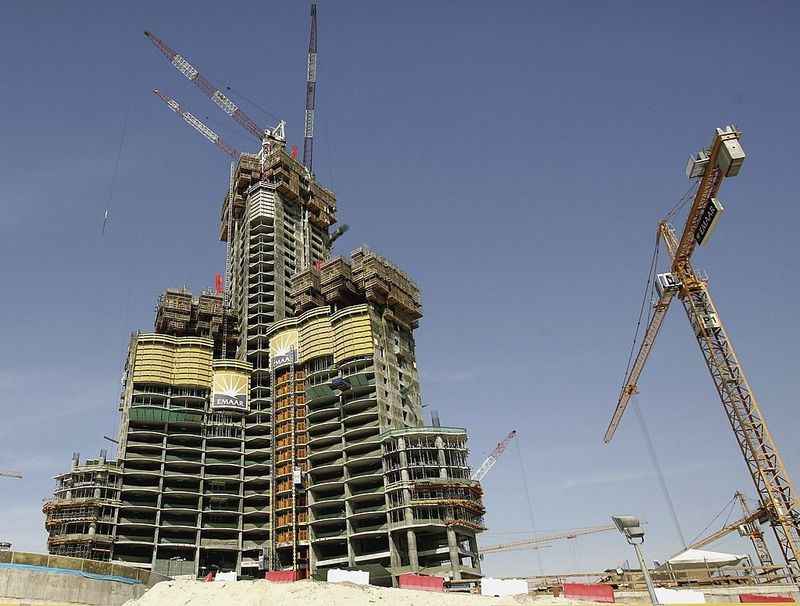 the construction site of the new building in the city