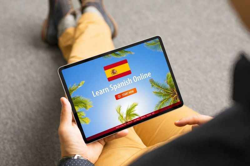 Learn Spanish online application