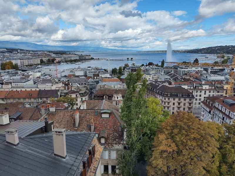 views from the towers at St. Pierre Cathedral