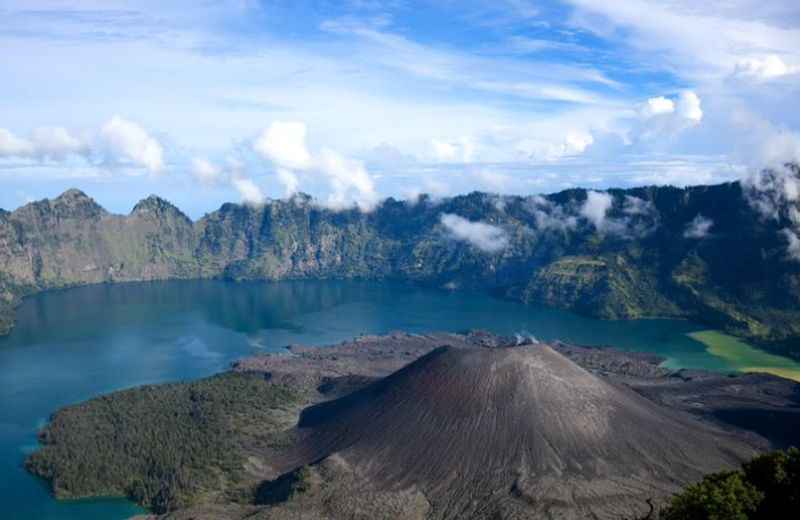 Crater Lake of Mount Rinjani