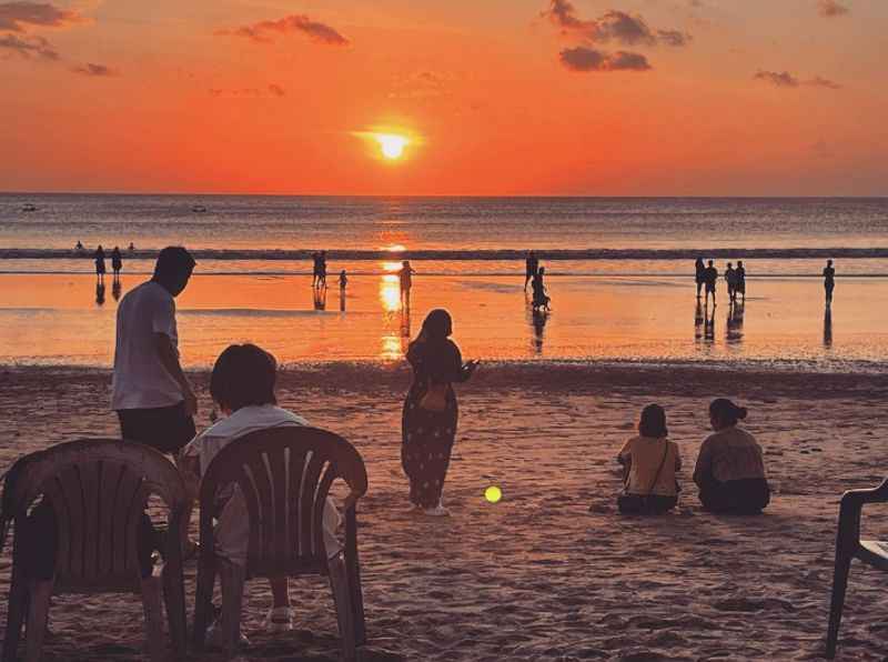 Sunset at Kuta Beach, Lombok