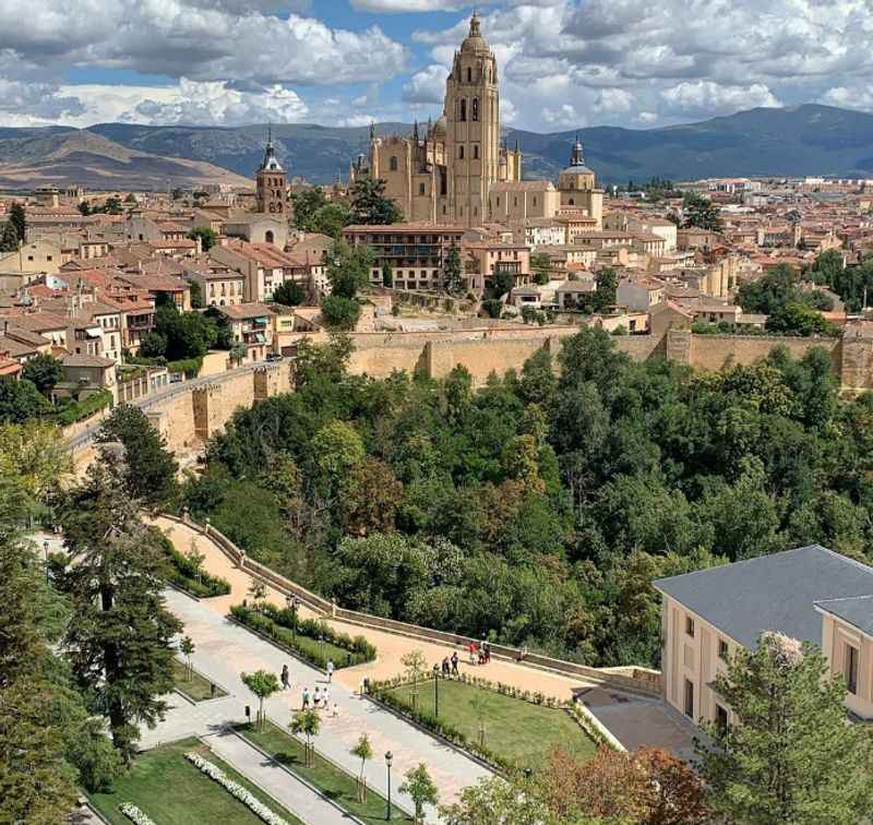 Returning to the city’s entrance, the Aqueduct of Segovia