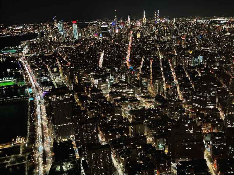 View from One World Observatory in New York City