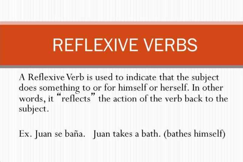 Reflexive Verb in a Sentence