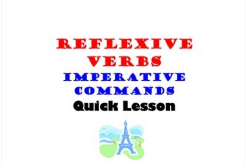 Reflexive Verbs in the Imperative Form