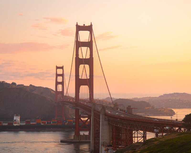 Sunset Sailing at Golden Gate Bridge
