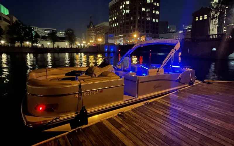 Nighttime Boat Ride on Lake Coleman