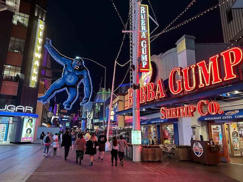 a large blue gorilla statue