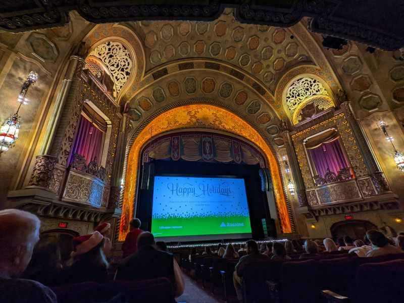 the stage at the theatre