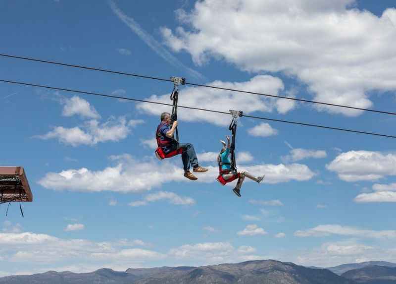 Thrilling Zipline Ride