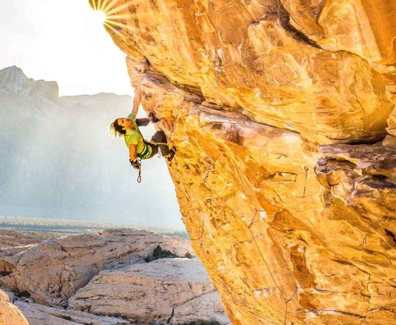 Rock Climbing in The Red Rock Canyon Open Space