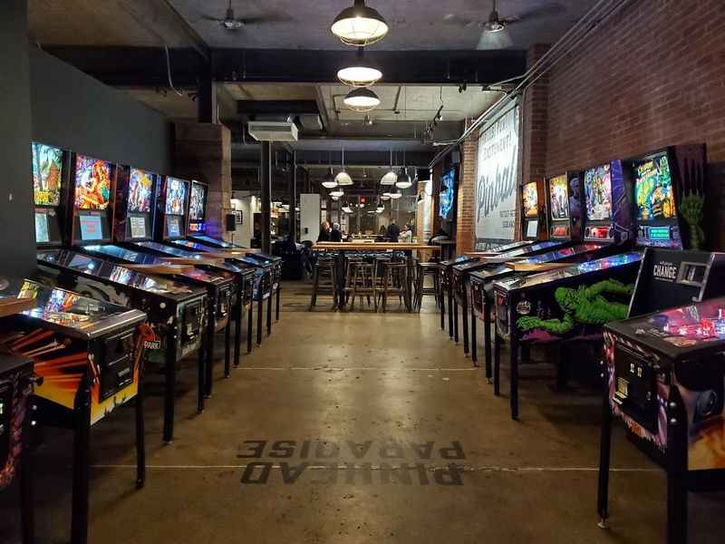 the arcade arcade in the basement of the former building