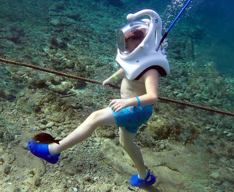 Underwater Helmet Diving