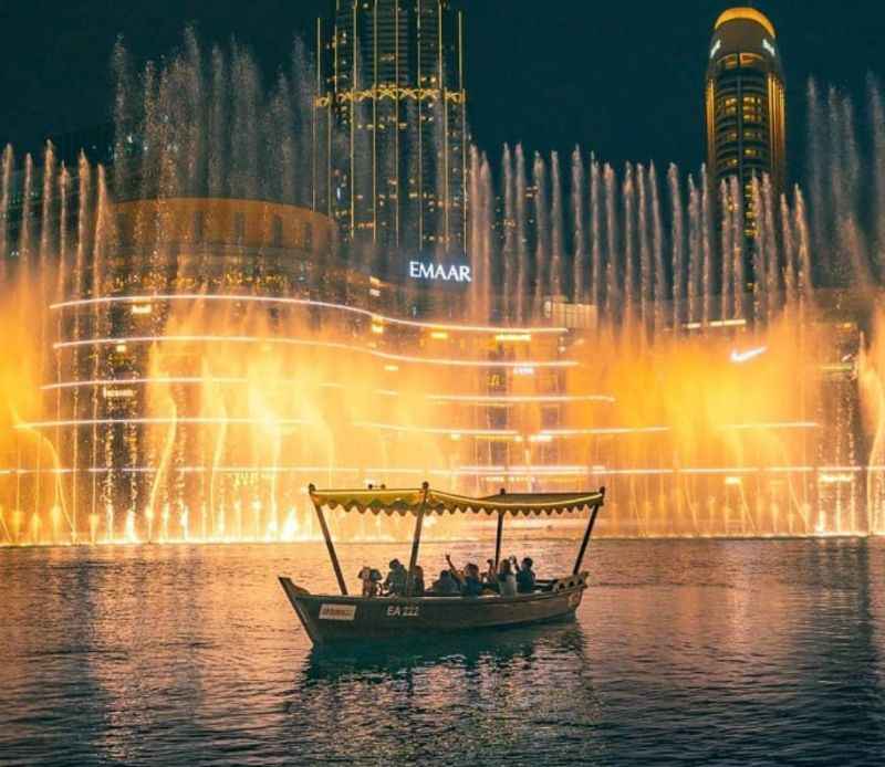 Watch the Dubai Fountain Show From a Water Taxi