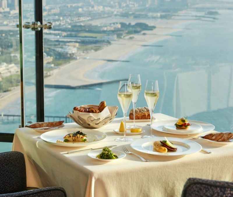 Dine at the Burj Al Arab Hotel