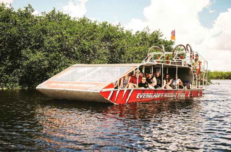 Airboat Tour Through Everglades Holiday Park