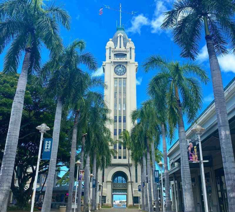 Aloha Tower in Downtown Honolulu