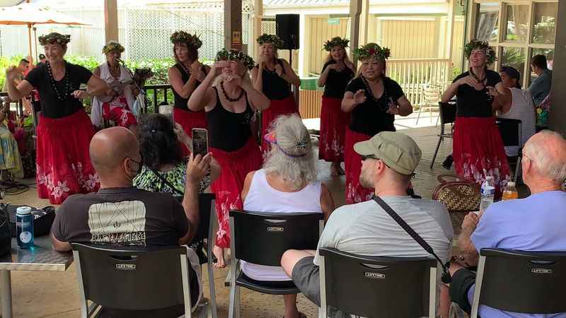 Hula Dancers at the Princeville Botanical Gardens