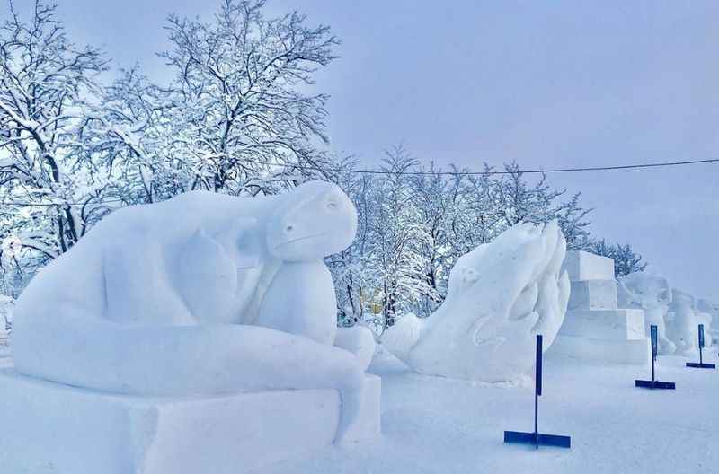 Ice Sculptures at Kiruna Snow Festival