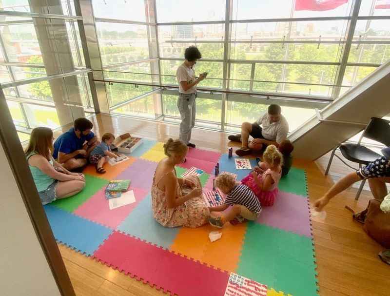 children playing on the floor in a room