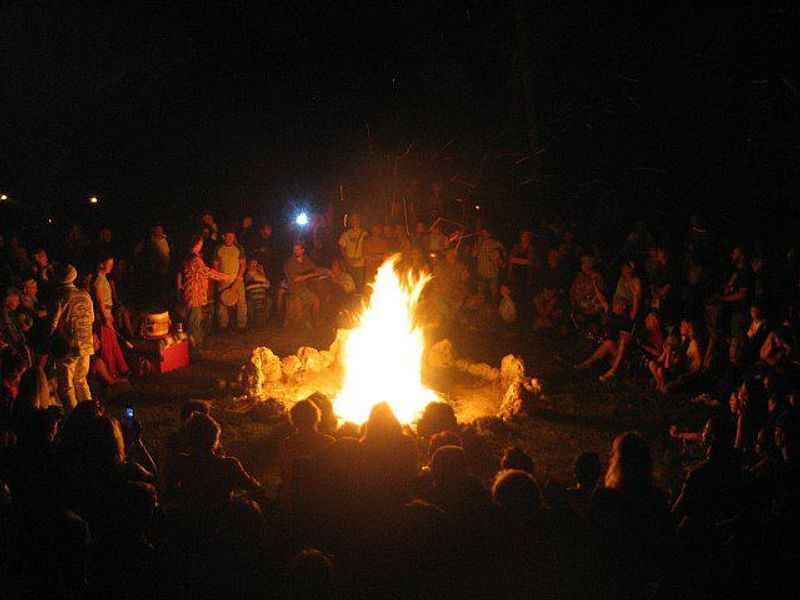 Beachfront Bonfire Drum Circle