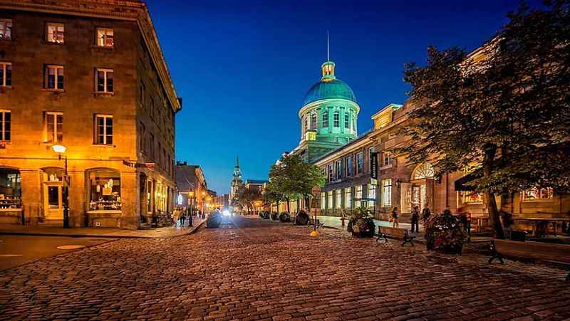 Cobblestone streets of Old Montreal