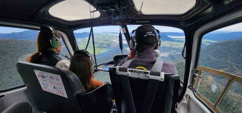 Helicopter Ride over the Southern Alp