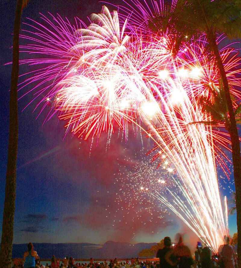 Fireworks at Hilton Hawaiian Village