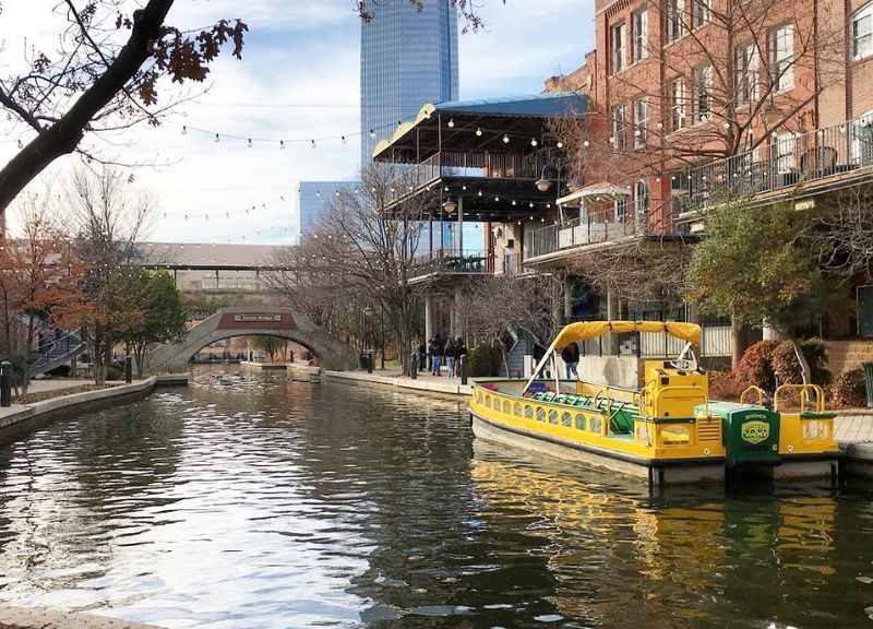 Bricktown Water Taxi Along the Oklahoma River