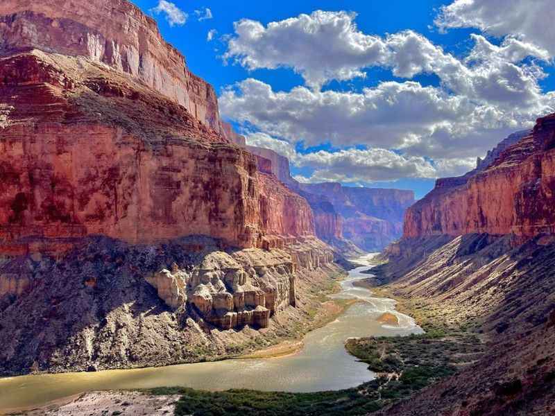 Blue sky above the Grand Canyon North Rim