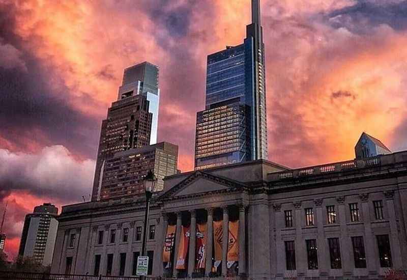 Philadelphia Skyline at the Franklin Institute