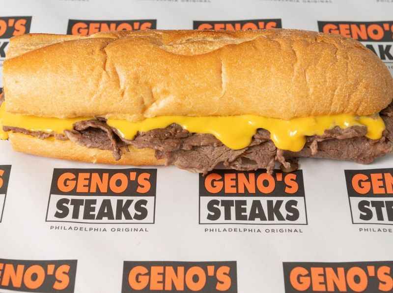 Geno's Steaks' cheesesteak